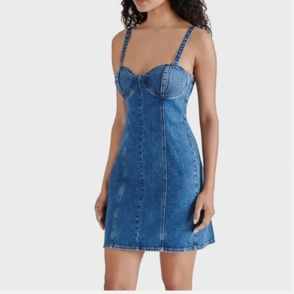Steve Madden Blue Denim Mini Dress
